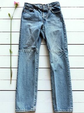 Levi's 501’ 90s Western Light Blue Straight Leg Jeans